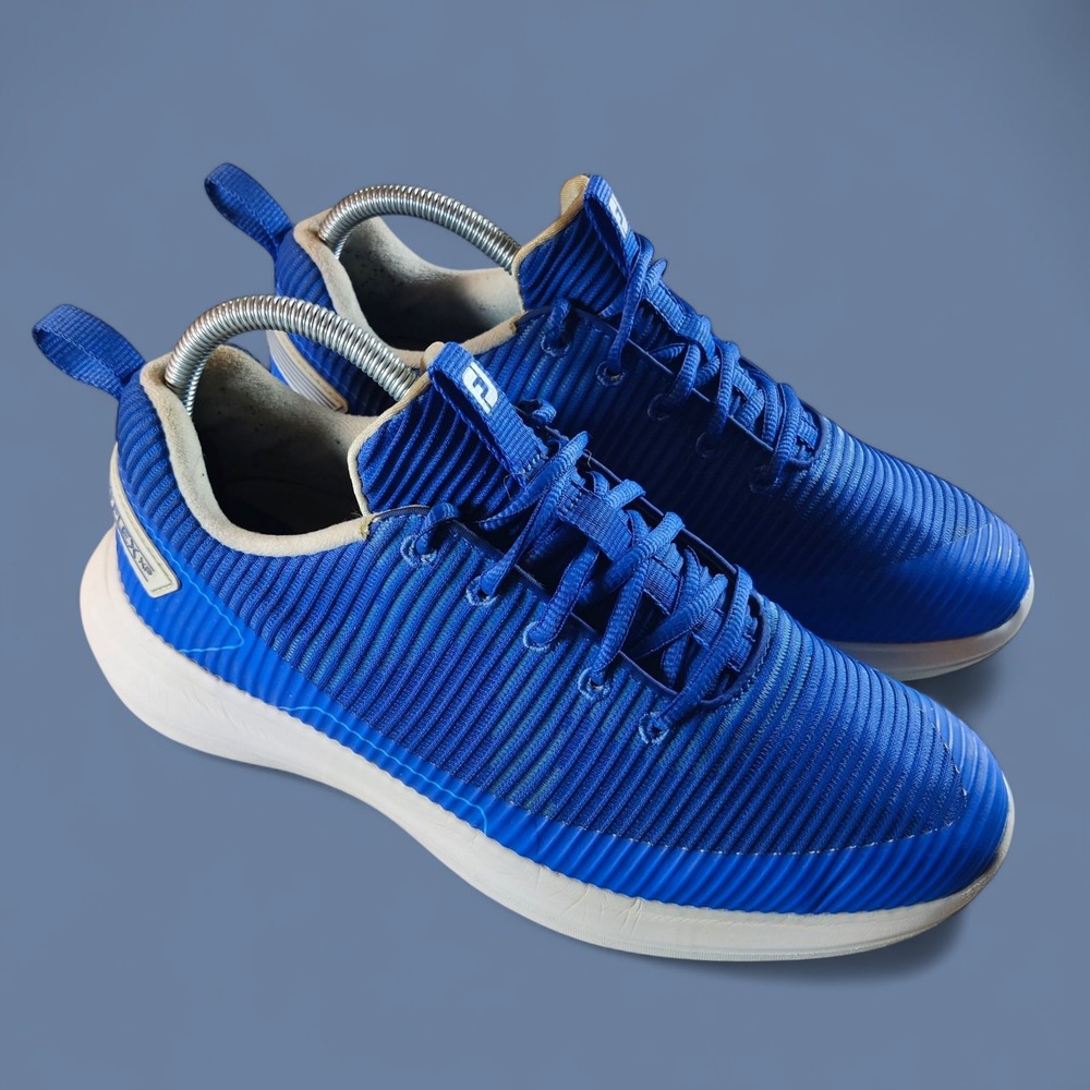 FootJoy FJ Flex XP Blue Spikeless Golf Shoes Sneakers 56252 JT Men's Size 7.5 M